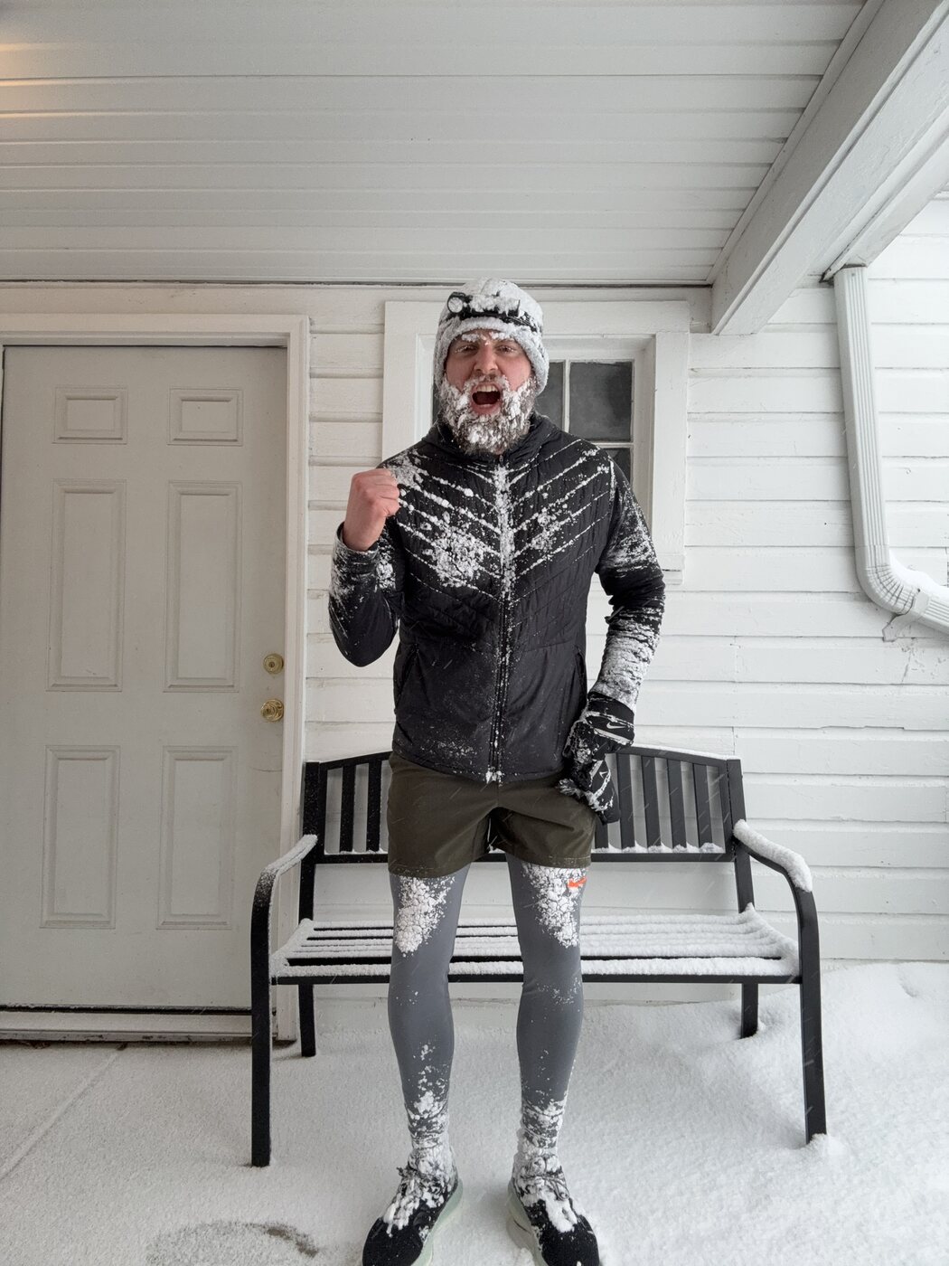 Frozen beard, finished
