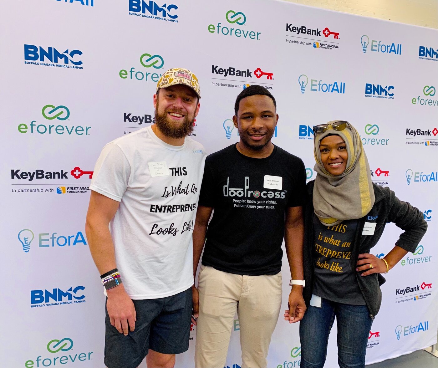 With fellow founders